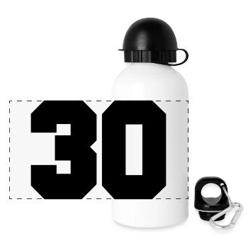 30 - Panorama Trinkflasche mit Deckel 500 ml - Weiß - Vorne
