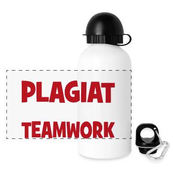 Plagiat - Panorama Trinkflasche mit Deckel 500 ml - Weiß - Vorne