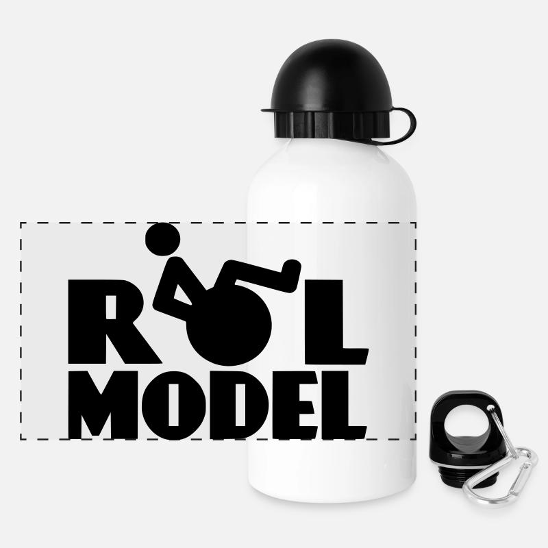 Role model # - Panoramic Thermal Bottle with Lid 500 ml - white