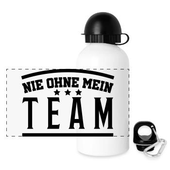mein_team - Panoramic Thermal Bottle with Lid 500 ml - white - Front