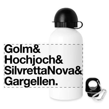 Ski Montafon - Panoramic Thermal Bottle with Lid 500 ml - white - Front