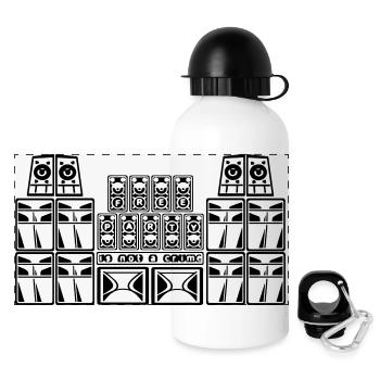 free party sound system - Panoramic Thermal Bottle with Lid 500 ml - white - Front