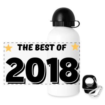 Best of 2018 - Panoramic Thermal Bottle with Lid 500 ml - white - Front