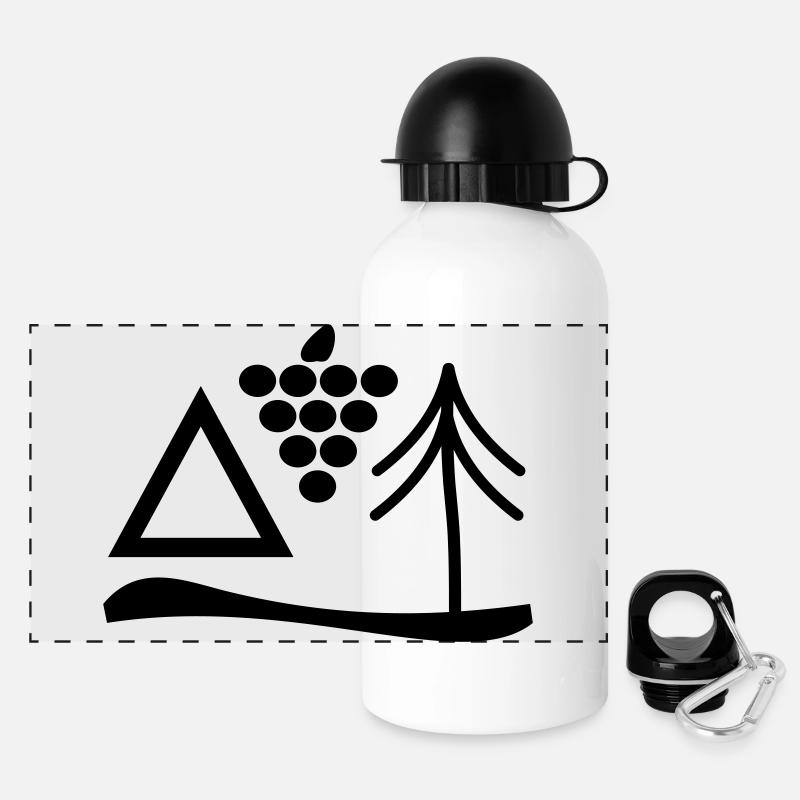 Timeout - Gourde panoramique avec couvercle 500 ml - blanc