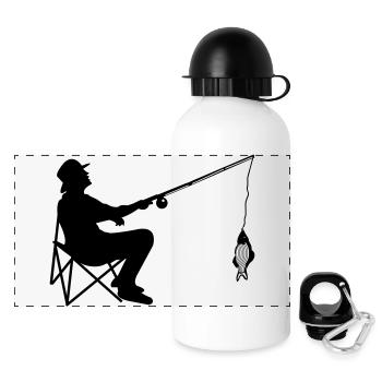 angler - Panoramic Thermal Bottle with Lid 500 ml - white - Front