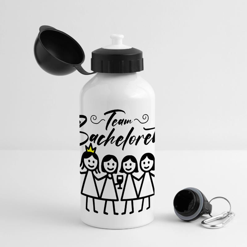 Bachelorette Team Mädels Panorama Trinkflasche mit Deckel 500 ml