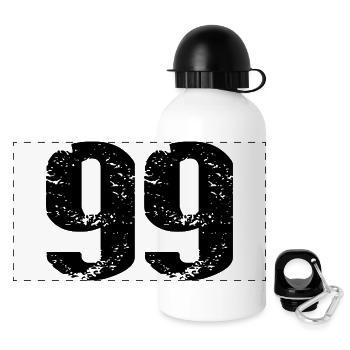99 Number Jersey - Panoramic Thermal Bottle with Lid 500 ml - white - Front