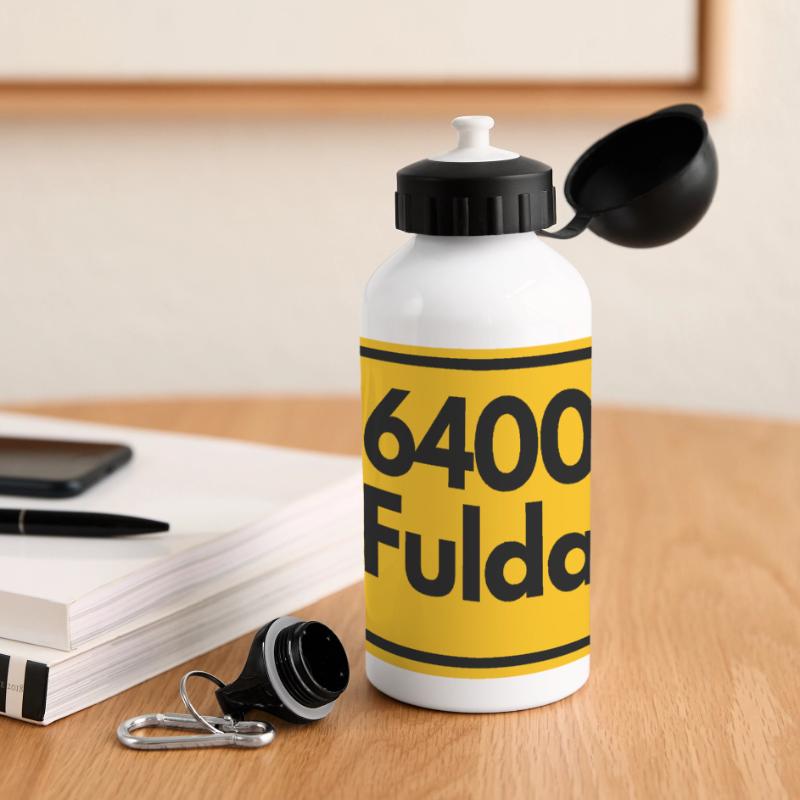 OLD POSTCODE POSTCODE RETRO 6400 FULDA - HESSEN Panoramic Thermal Bottle with Lid 500 ml