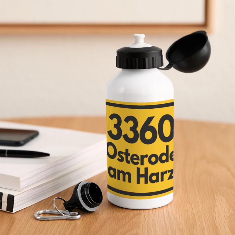 OLD POSTCODE POSTCODE RETRO 3360 OSTERODE HARZ Panoramic Thermal Bottle with Lid 500 ml