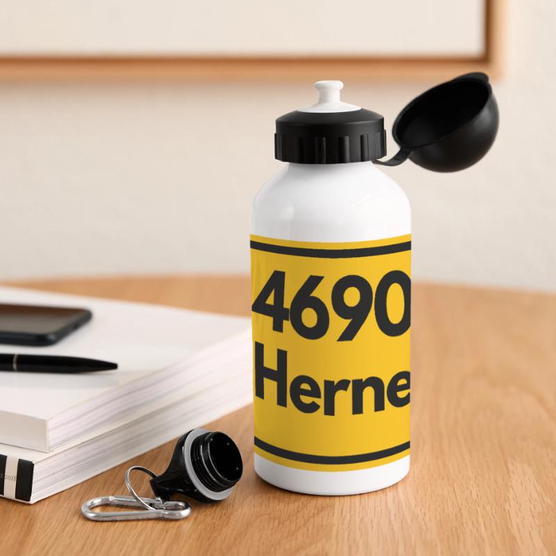 OLD POSTCODE POSTCODE RETRO 4690 HERNE – NRW Panoramic Thermal Bottle with Lid 500 ml
