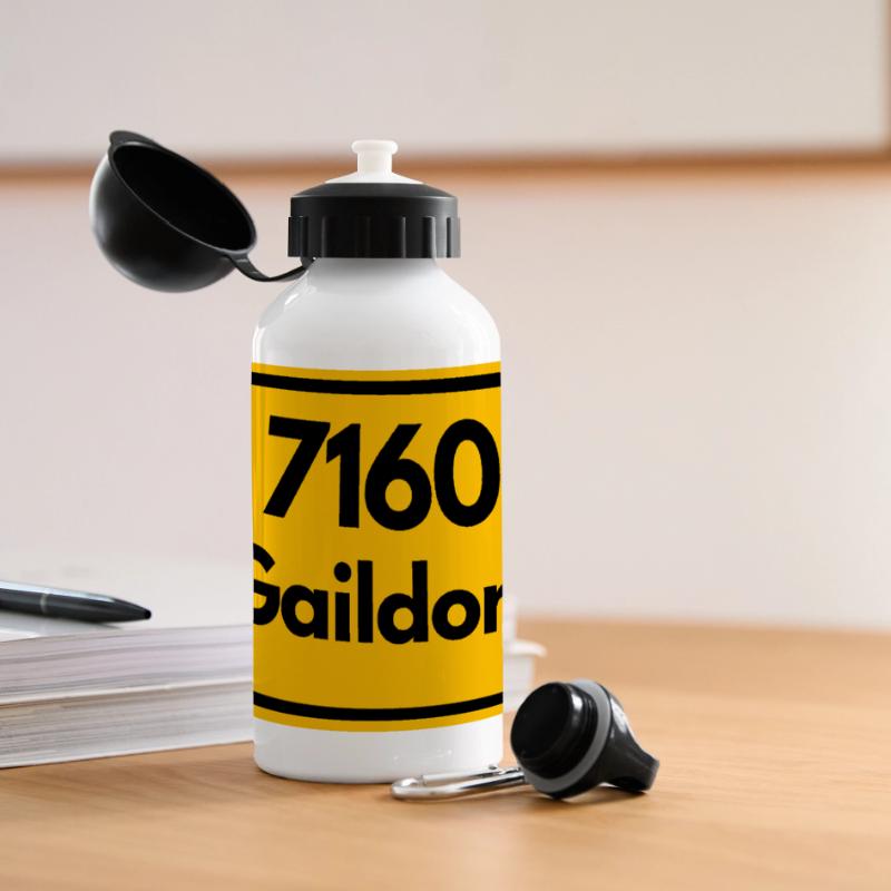 OLD POSTCODE POSTCODE RETRO 7160 GAILDORF HEIMAT Panoramic Thermal Bottle with Lid 500 ml