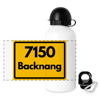 OLD POSTCODE POSTCODE RETRO 7150 BACKNANG HEIMAT - Panoramic Thermal Bottle with Lid 500 ml - white - Front