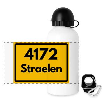 OLD POSTCODE 4172 ZIP 47638 STRAELEN NRW - Panoramic Thermal Bottle with Lid 500 ml - white - Front