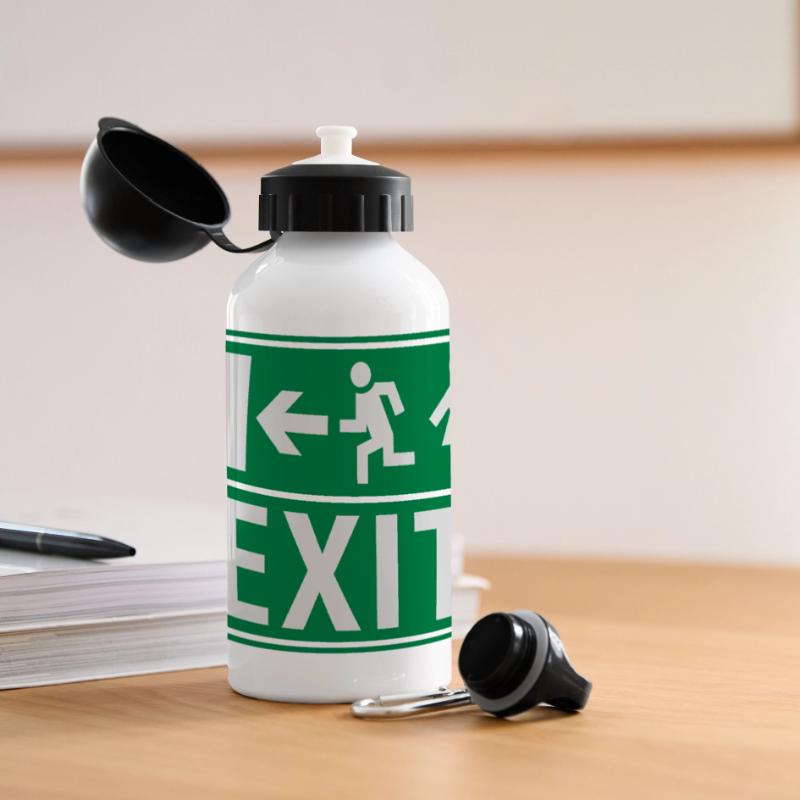 EXIT (FIRE EXIT) Gourde panoramique avec couvercle 500 ml