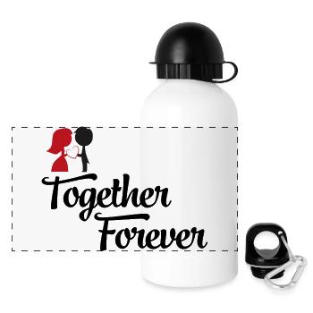 wedding couple - Panoramic Thermal Bottle with Lid 500 ml - white - Front