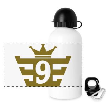 9_royal - Panoramic Thermal Bottle with Lid 500 ml - white - Front