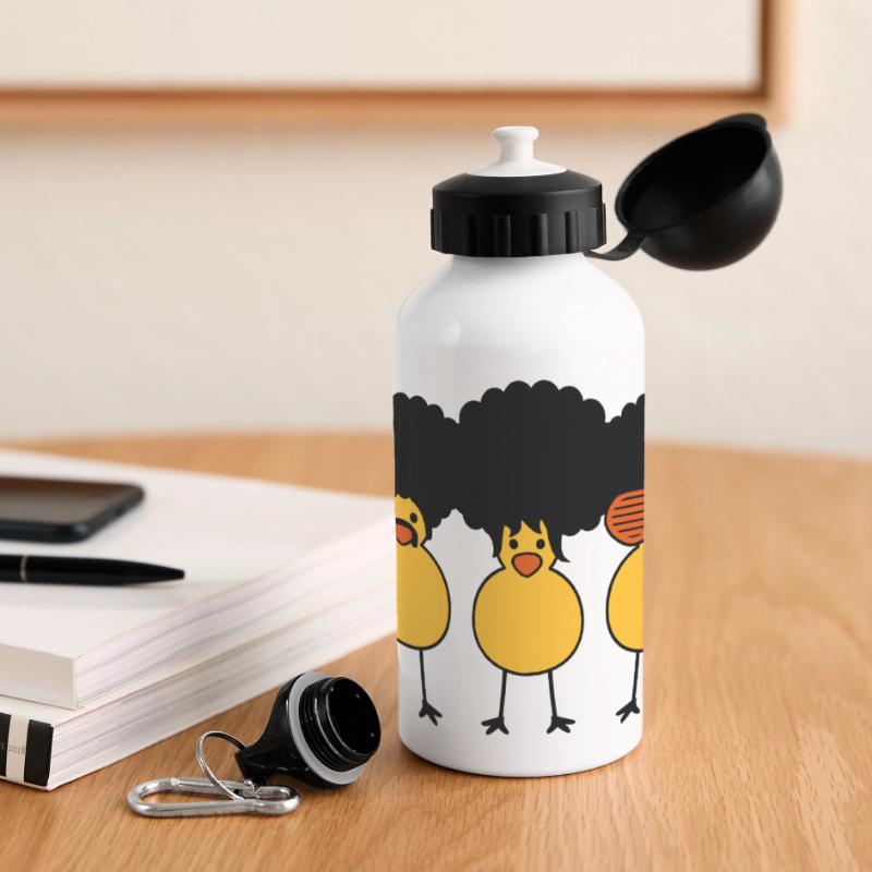 Funky Chicks Panorama Trinkflasche mit Deckel 500 ml