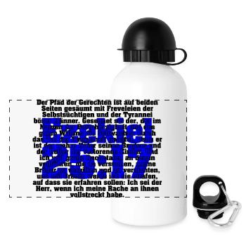 ezekiel 25:17 - Panoramic Thermal Bottle with Lid 500 ml - white - Front
