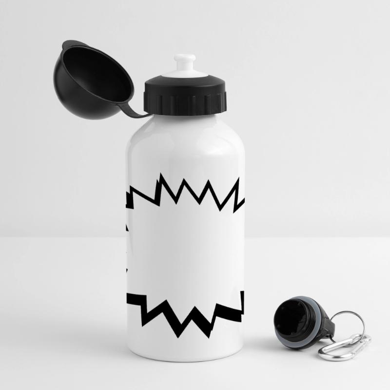 comic blase - comic bubble Panorama Trinkflasche mit Deckel 500 ml