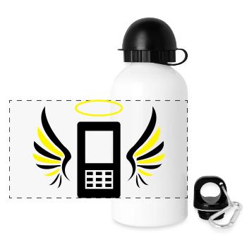 smartphone_engel_02 - Panoramic Thermal Bottle with Lid 500 ml - white - Front