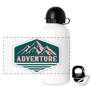 Adventure - Panoramic Thermal Bottle with Lid 500 ml - white - Front