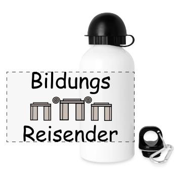 Educational traveller - Panoramic Thermal Bottle with Lid 500 ml - white - Front