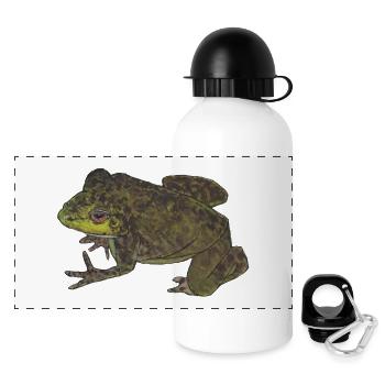Sprung ins Neue - Panorama Trinkflasche mit Deckel 500 ml - Weiß - Vorne