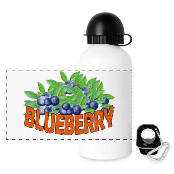 Blueberry - Panoramic Thermal Bottle with Lid 500 ml - white - Front