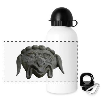 grinning stone mask - Panoramic Thermal Bottle with Lid 500 ml - white - Front