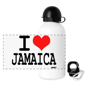 i love jamaica by wam - Gourde panoramique avec couvercle 500 ml - blanc - Devant
