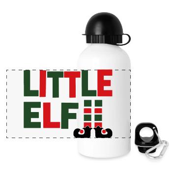 Little Elf - Panoramic Thermal Bottle with Lid 500 ml - white - Front