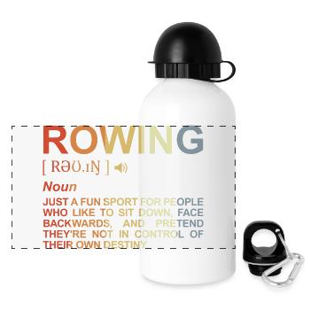 Rowing Term - Panoramic Thermal Bottle with Lid 500 ml - white - Front