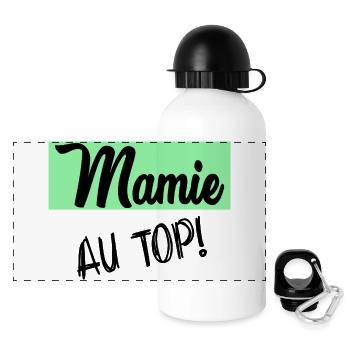 MAMIE - Gourde panoramique avec couvercle 500 ml - blanc - Devant