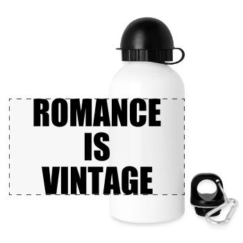 romance is vintage - Panoramic Thermal Bottle with Lid 500 ml - white - Front