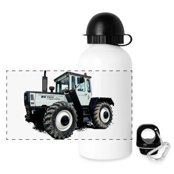 Ackerlegende in Grau - Panorama Trinkflasche mit Deckel 500 ml - Weiß - Vorne