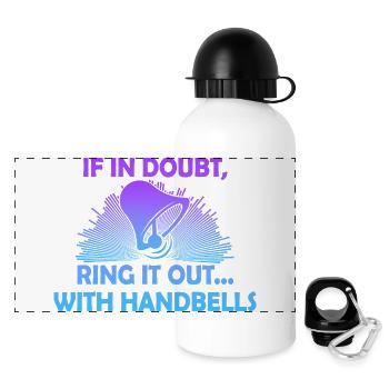 Choir Music Instrument Handbell Choir - Panoramic Thermal Bottle with Lid 500 ml - white - Front