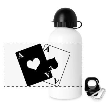 Pair of ace - Panoramic Thermal Bottle with Lid 500 ml - white - Front