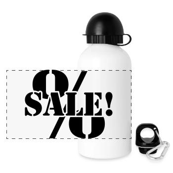À vendre vente réduit les pourcentages - Gourde panoramique avec couvercle 500 ml - blanc - Devant