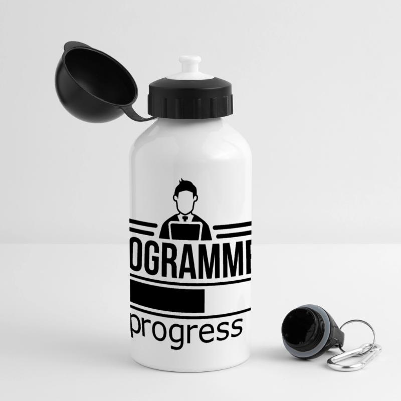 Programmierer Panorama Trinkflasche mit Deckel 500 ml