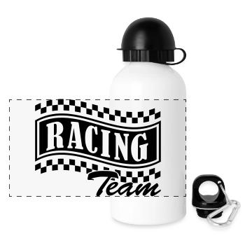 racing_team_001 - Panorama Trinkflasche mit Deckel 500 ml - Weiß - Vorne