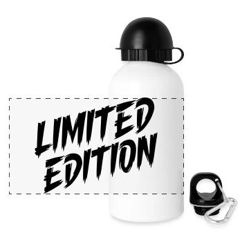 Limited Edition - Panorama Trinkflasche mit Deckel 500 ml - Weiß - Vorne