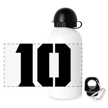 10 - Panorama Trinkflasche mit Deckel 500 ml - Weiß - Vorne