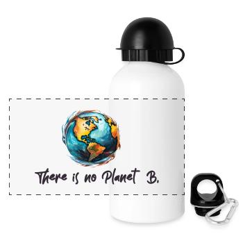Protection du climat No Planet B - Gourde panoramique avec couvercle 500 ml - blanc - Devant