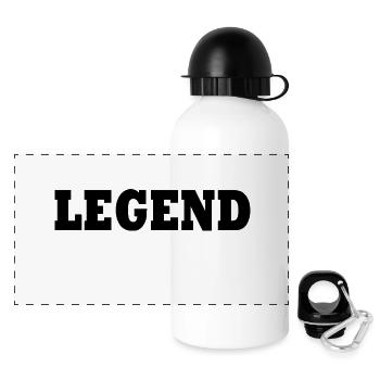 Legend - Panorama Trinkflasche mit Deckel 500 ml - Weiß - Vorne