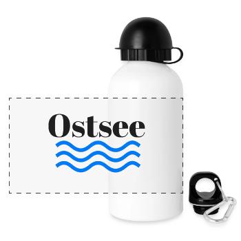 Baltic transparent - Panoramic Thermal Bottle with Lid 500 ml - white - Front