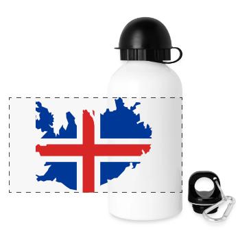Iceland - Panoramic Thermal Bottle with Lid 500 ml - white - Front