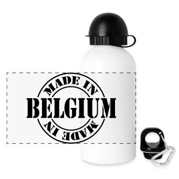made in belgium m1k2 - Gourde panoramique avec couvercle 500 ml - blanc - Devant