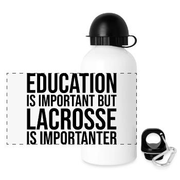 Lacrosse - Panorama Trinkflasche mit Deckel 500 ml - Weiß - Vorne