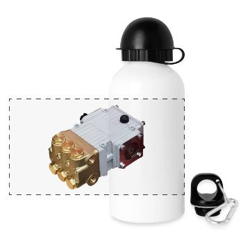 NP10 - Gourde panoramique avec couvercle 500 ml - blanc - Devant