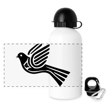 Friedenstaube taube - Panorama Trinkflasche mit Deckel 500 ml - Weiß - Vorne